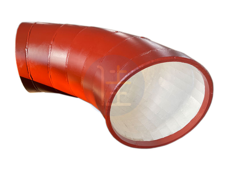 內襯耐磨陶瓷片彎頭